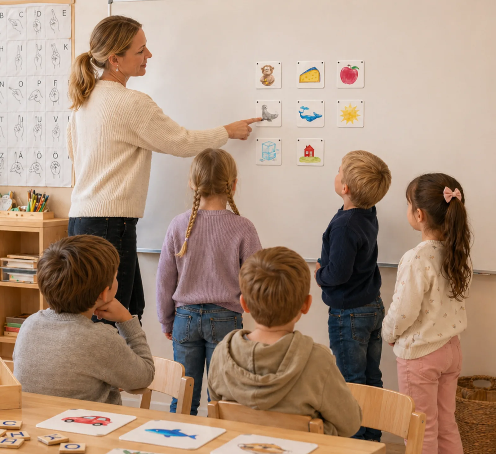 Läsklar i klassrummet